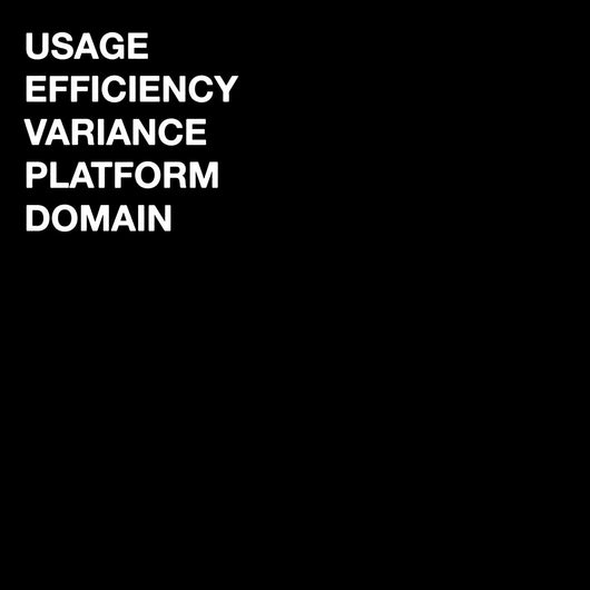 USAGE/EFFICIENCY/VARIANCE/PLATFORM/DOMAIN - S/t LP